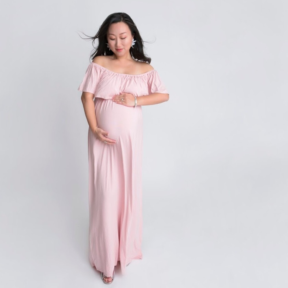 Maternity maxi dress